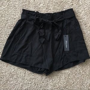 Black Tie Shorts